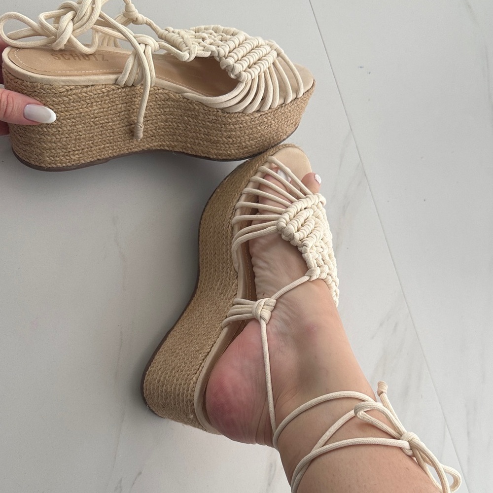 SCHUTZ Delfia Espadrille Sandals - Picture 7 of 9